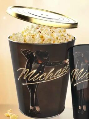 Michael Jackson Signature Popcorn Tin - Black & Gold